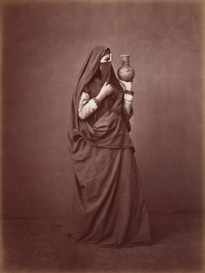 Mısırlı Bir Kadın Portresi,c. 1870 (fotoğraf) by Otto Schoefft