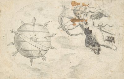 Dünya Küresinde Aşk Tanrısı Okları Atıyor, 1608 veya kısa bir süre önce. by Otto van Veen.