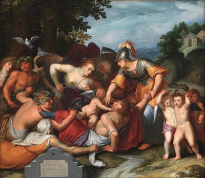 Gemeine Jeuchts Beeldt. Gençliğin Baştan Çıkarma Alegorisi by Otto van Veen