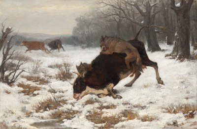 Bir inek kurtlar tarafından saldırıya uğradı by Otto von Thoren