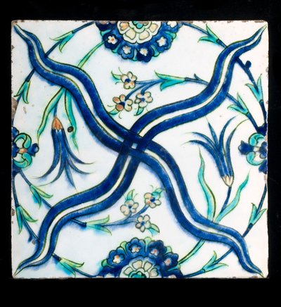 17. yüzyıl Osmanlı Tekfur çini karosu by Ottoman School
