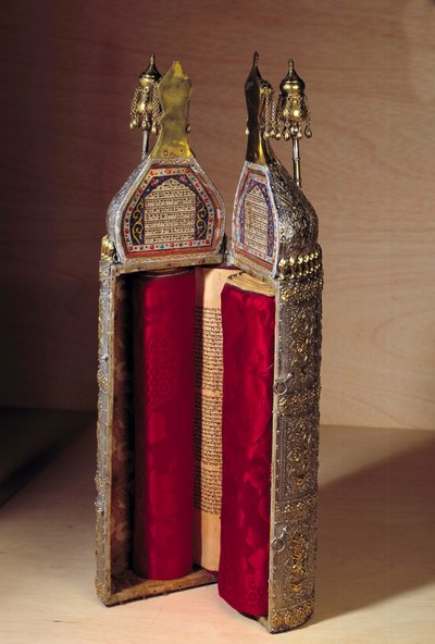 Art Ottoman (İsrail): Rouleau of the Thora ve vakası by Ottoman School