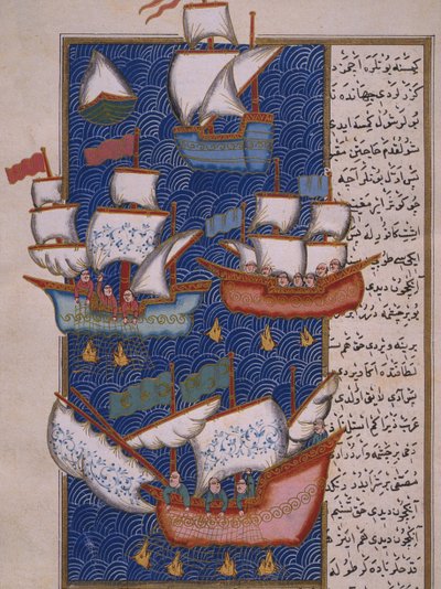 ağları olan balıkçılar by Ottoman School