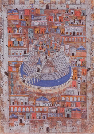 Halep Haritası, c.1600 by Ottoman School