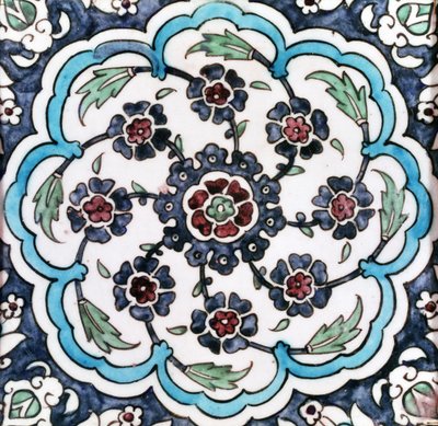 Çini (fritware) by Ottoman School