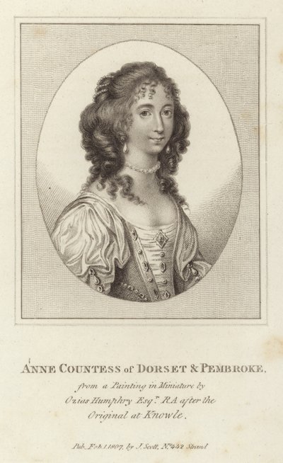 Dorset ve Pembroke Anne Kontesi by Ozias Humphry
