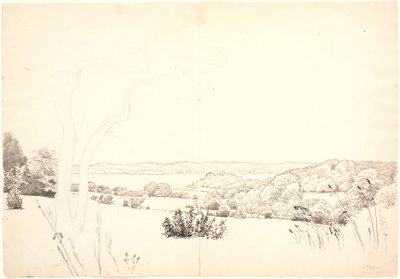Skarrit gölüne bakan manzara. by P.C. Skovgaard