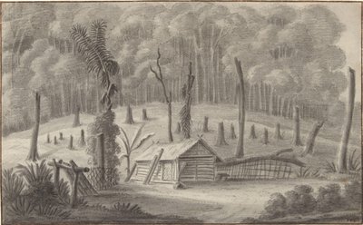Hollanda Doğu Hint Adaları'ndaki Kampong Tji Badak by P.T. Bik (possibly)
