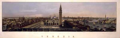 F. Citerrio tarafından oyulmuş San Marco Meydanı, Venedik, görünümü (renkli gravür) by P. (after) Majocchi
