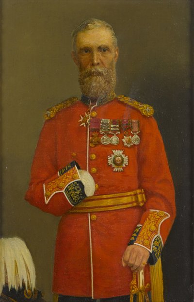 General Sir Mark Walker (tuval üzerine yağlı boya) by P. A. Wilkins