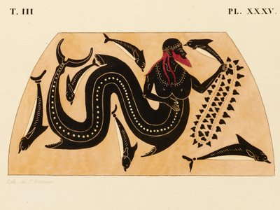 Bir Yunan Amforasında Poseidon