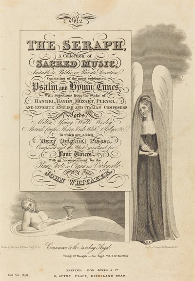 Vicdan ve Kayıt Meleği by P. Jones after William Blake
