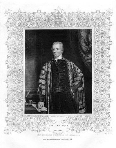 William Pitt, Genç, İngiliz politikacı ve Başbakan, 19. yüzyıl by P. Lightfoot