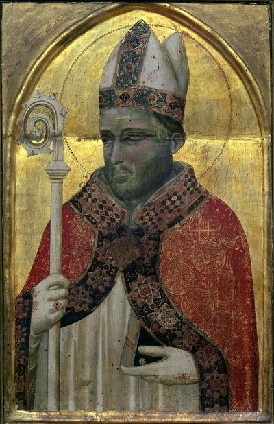 Panelde St. Proculus tempera by Pacino di Buonaguida