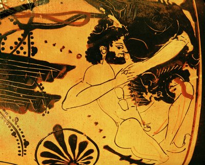 Herakles aslanı öldürüyor... by Painter Diosphos