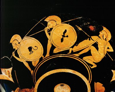 Pusuya yatmış savaşçılar... by Painter Onesimos