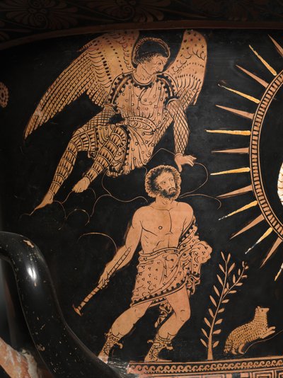Lucanian Calyx-Krater, yaklaşık MÖ 400 (toprak çanak çömlek) by Painter Policoro