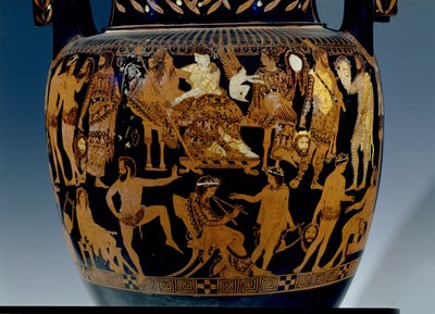 Tavan arası kırmızı figürlü volüt krater, Bacchus ve Ariadne