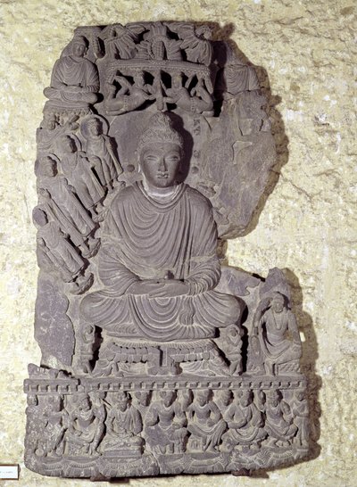 Meditasyonda Oturan Buda, 1-4. yüzyıl by Pakistani School