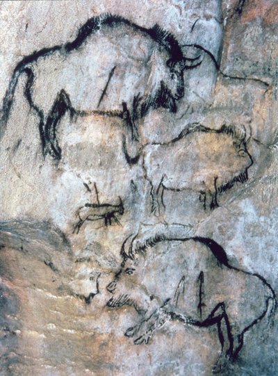 Yaralı Bizon, Magdalenian (mağara resmi) by Paleolithic Paleolithic