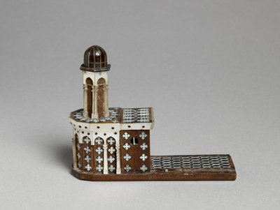 Kutsal Kabir Kilisesi Modeli (ahşap ve sedef) by Palestinian School
