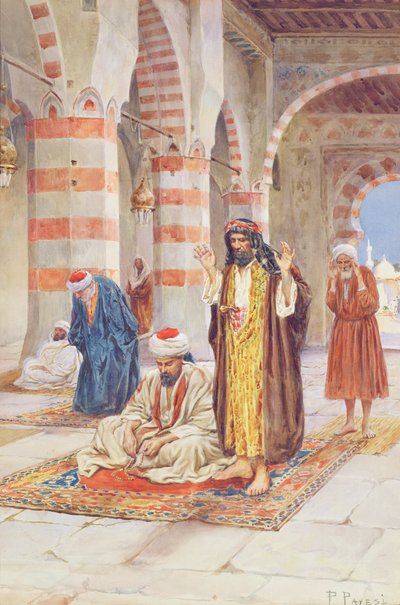 Namaz Saati (kağıt üzerinde kurşun kalem izleri üzerine wc) by Paolino Pavesi