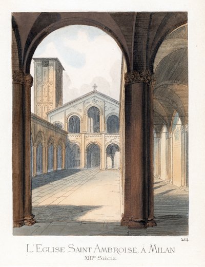 Milano'daki Saint Ambroise Bazilikası'nın avlusu (İtalya) - Sant'Ambrogio Milano Bazilikası'nın avlusu by Paolo Mercuri