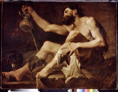 Sefil bir dilenci olarak Lazarus. (Zavallı bir dilenci olarak Lazarus). Paolo Pagani