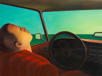 Bittiğini biliyorum, 2021 (ahşap panel üzerine yağlıboya) by Paolo Perfranceschi