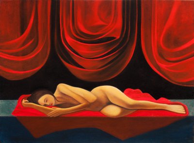 Üç anı, 2016 (ahşap panel üzerine yağlıboya) by Paolo Perfranceschi