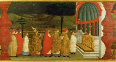 Ev sahibine saygısızlık (ahşap üzerinde hastalık) by Paolo Uccello