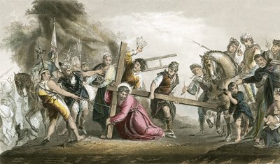 haç taşıyan İsa by Paolo Veronese