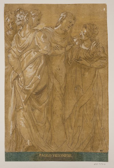 beş kadın by Paolo Veronese