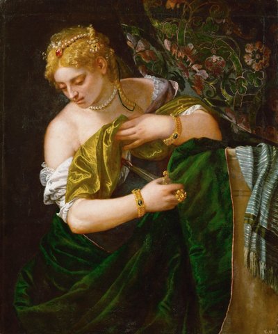 Lucretia, yaklaşık 1583 by Paolo Veronese