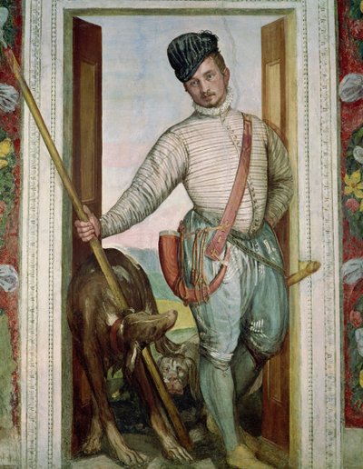 Av Kostümlü Otoportre, 1562 by Paolo Veronese