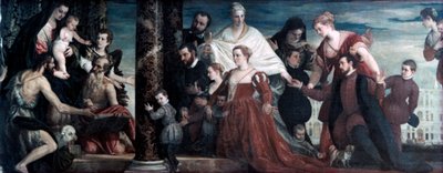 Madonna ve Cuccina Ailesi, 1571 by Paolo Veronese