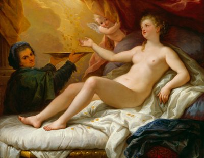 Danae, c.1705 (masonit üzerine monte edilmiş tuval üzerine yağlı boya) by Paolo di Matteis