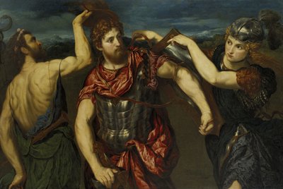 Perseus, Merkür ve Minerva Tarafından Silahlandırıldı by Paris Bordone