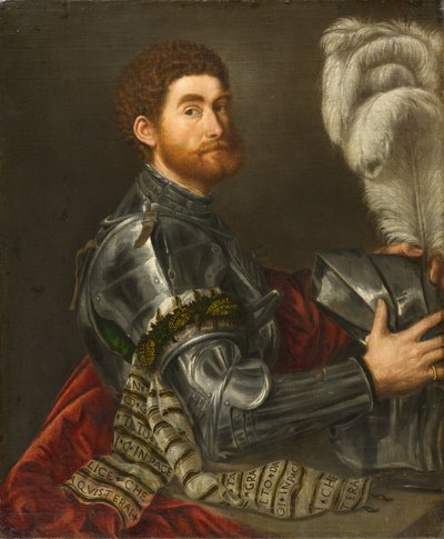 Zırhlı Bir Adamın Portresi, c.1535-1540 by Paris Bordone