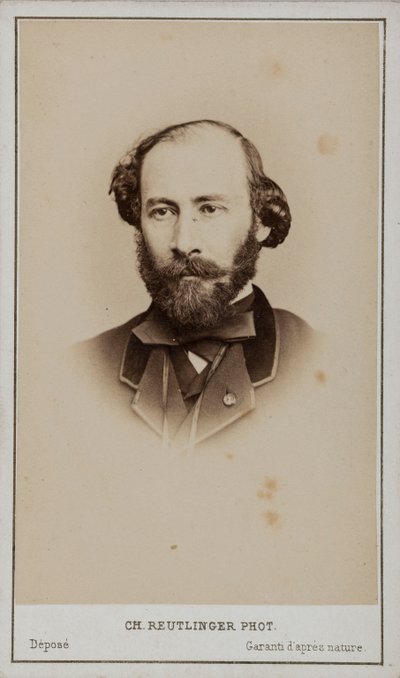 Octave Feuillet 1821-1890 portresi. by Paris . Photo studio Reutlinger