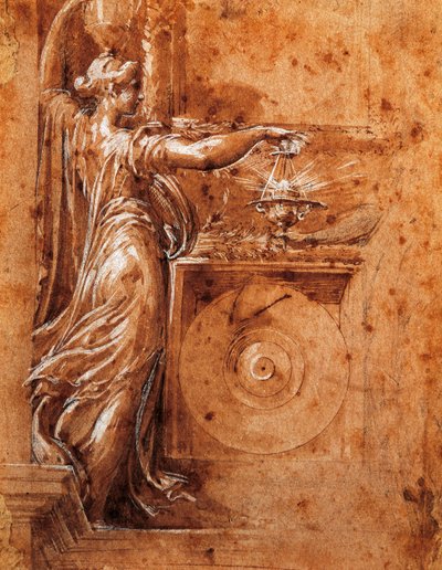 Francesco Parmigianino (1503-1540) tarafından Müstakil kilise için Bakire Çalışması by Parmigianino
