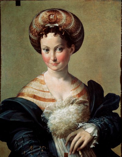 Favori veya Türk köle resmi Francesco Mazzola Il Parmigianino tarafından Parmesan (1503-1540) 1530 olarak adlandırılır. Güneş 67x53 cm Parma, Ulusal Galeri by Parmigianino