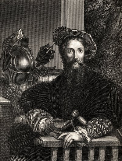 Kristof Kolomb (1451-1506) (gravür) by Parmigianino