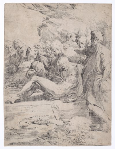 Sola Bakan Mezar, 1529-1530., 1529-1530. by Parmigianino