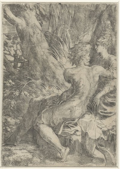 Çift sevmek by Parmigianino