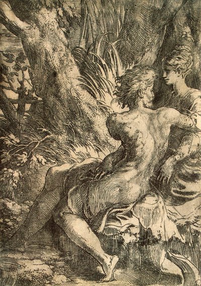 Aşıklar, c1527. by Parmigianino