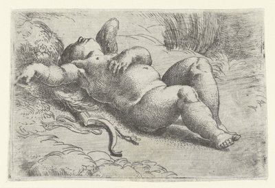 uyuyan aşk tanrısı by Parmigianino