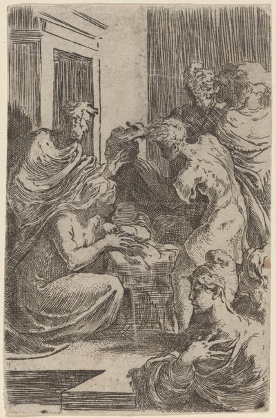 Çobanların hayranlığı by Parmigianino