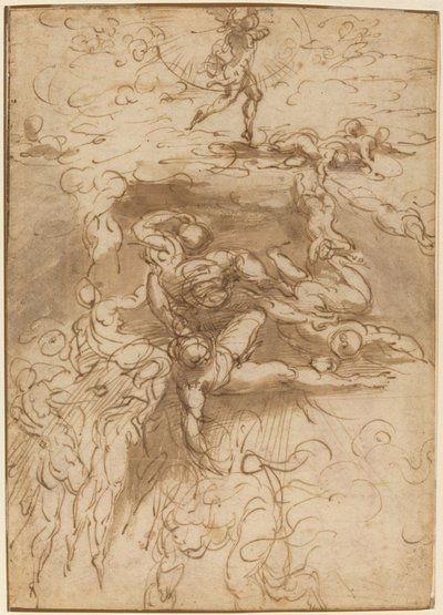 Asi Meleklerin Düşüşü [rekto] by Parmigianino