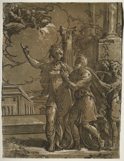 Tiburtine Sibyl ve İmparator Augustus, c. 1527-153031. by Parmigianino